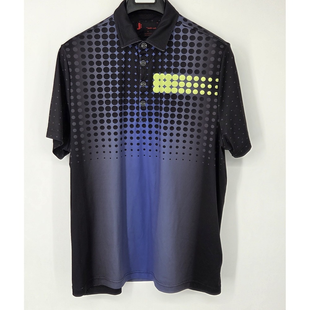 J by Jamie Sadock Men's Golf Polo Shirt Multicolor Abstract Print Size XL Logo